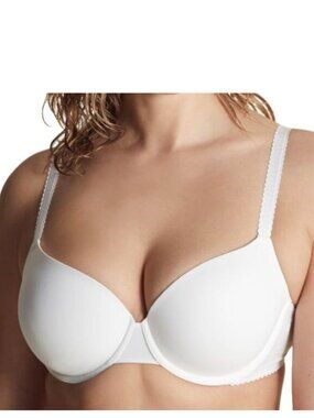 Moi White Bra Size 40D Underwire *